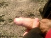 very open public place outdoor beach cum caught and didn't care oops