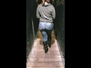 Creepshot at the Themepark with Thick PAWG Velvet Diablo in Tight Jeans