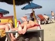 Hot and playful young babes on the nudist beach filmed on my spy cam