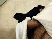 Show My cock after showEr in bathroom