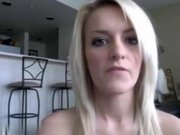 So sexy blonde girlfriend make awesome webcam stripping fun